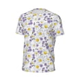 thumbnail image 6 of Wukai Daisies Flowers Print Men's Short-Sleeved Mesh T-Shirt,Quick-Dry Short Sleeve Workout T-Shirt-X-Large, 6 of 8