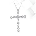 thumbnail image 3 of unbranded Collar Colgante De Cruz Con Circonia Y Ajustable En Para Uso Diario, 3 of 8