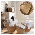 thumbnail image 2 of Gexandy Set of 3 Multipurpose Boat Baskets with Handles - Natural, Woven Water Hyacinth Storage Organizers for Throw Blankets, Bedroom, Living Room, Laundry, 2 of 7