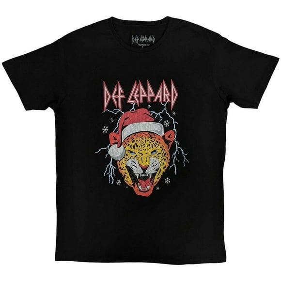 Def Leppard T-Shirt de Vacances Léopard pour Adulte