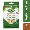 Enoz BioCare Clothes Moth Traps with Lures, Pesticide-Free Glue Traps, 2 Ct
