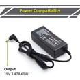 thumbnail image 2 of JBLXTREMEBLKUS 65W 19V AC Adapter for JBL Boombox 1 2 JBL Xtreme Xtreme 2 JBL Extreme Extreme 2 Wireless Bluetooth Boost Speaker Charger JBLXTREME2BLKAM JBLXTREME2GRNAM, 2 of 7