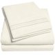 thumbnail image 1 of 1500 Supreme Collection Juego de sábanas completo Marfil – Juego de sábanas y funda de almohada de hotel de lujo para colchón completo – Correas elásticas extra suaves en las esquinas Sábanas de bolsi, 1 of 1