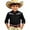 Black, variant on SGMVNU Boys Girls Western Cowboy Shirts Retro Long Sleeve Button Down Shirt Kids Fashion Cowboy Outfit for Halloween, Size 10-11 Years, Black