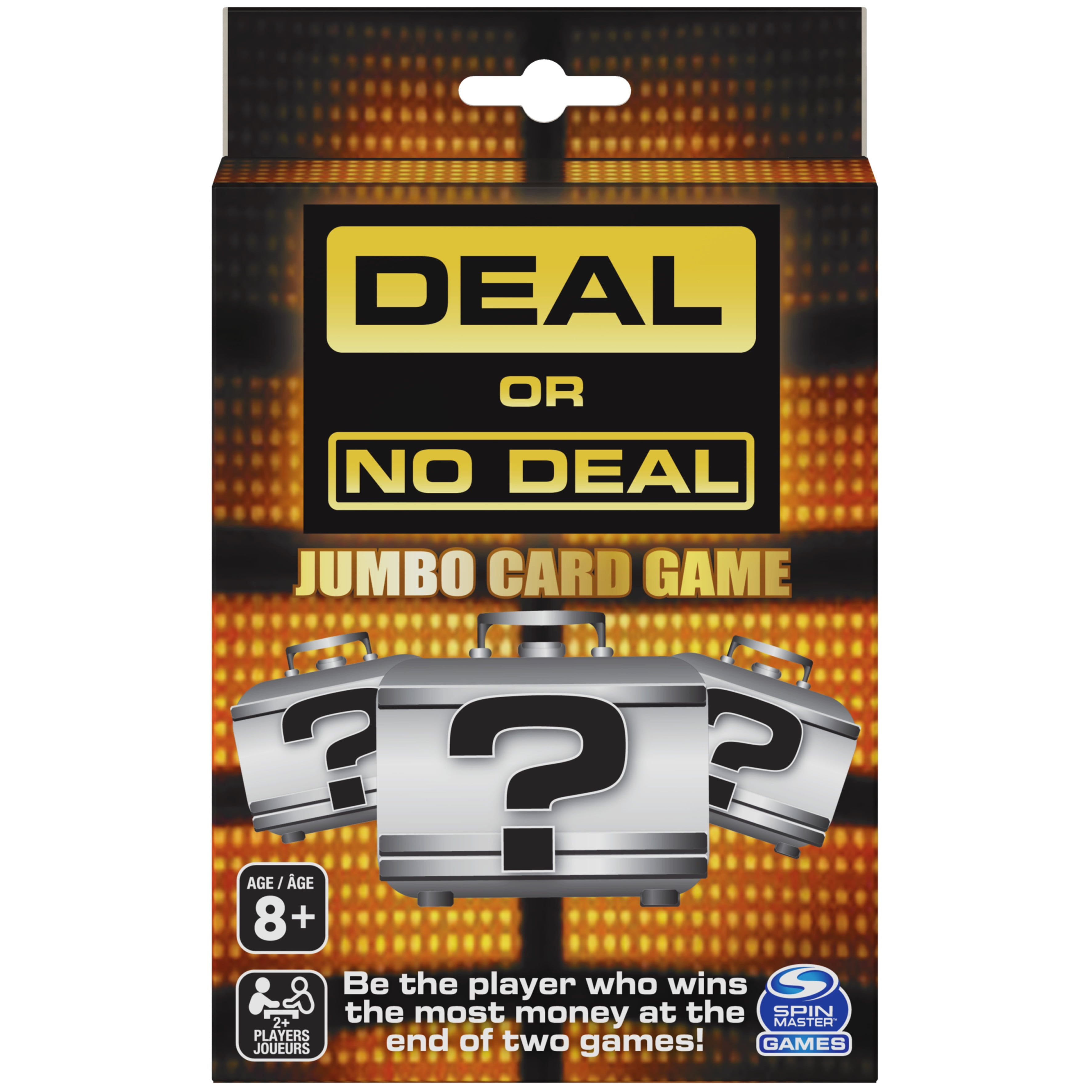 Deal or No Deal Game Show, Jumbo Card Game, For Families and Kids Ages 8 and up
