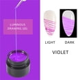 thumbnail image 2 of WREESH Nail Art Luminous Elastic Drawing Glue 7ml Phototherapy Luminous Drawing, 2 of 3