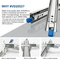 thumbnail image 7 of VADANIA VD2053 Heavy Duty Drawer Slides with Lock, 265lb Load Capacity, 12inch/300mm 1 Pairs, 7 of 7