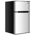 thumbnail image 1 of Refrigerador COSTWAY Compact de 3.2 pies cúbicos con congelador, color gris, 1 of 9