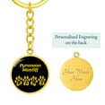 thumbnail image 5 of Pyrenean Mastiff Mama Circle Keychain Stainless Steel or 18k Gold Dog Mom Pendant, 5 of 12