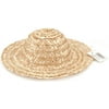 Round Top Straw Hat 14"-Natural, Pk 6, Darice