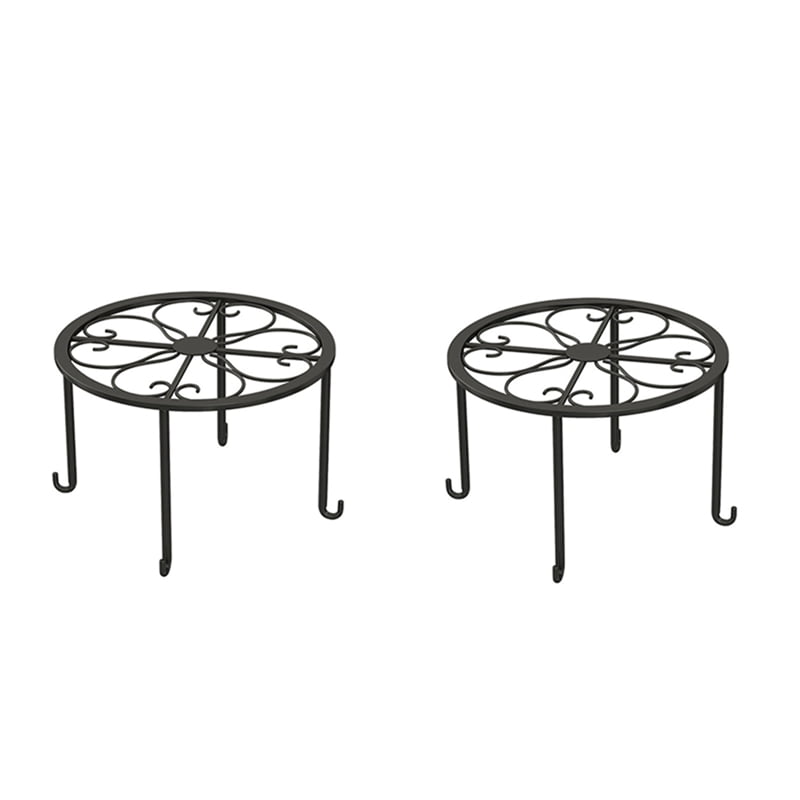 2Pack Decent Metal Plant Stands, Heavy Duty Flower Pot Stands for