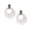 White, variant on 1928 Jewelry Ancienne Brown Obsidian Gemstone Hoop Earrings