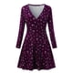 thumbnail image 4 of Vestido Retro Vestido Estampado Floral Vestido de Manga Larga Con Cuello en V Vestido de Mujer Con Cuello en V Manches Vestido de Manga Larga Mujer Retro Elegante Vestido de Fiesta Culb Odeerbi  ODB114730, 4 of 5