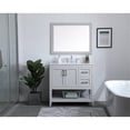 thumbnail image 6 of Elegant Decor Aubrey 36" Solid Wood Single Bathroom Vanity w/ Backsplash in Gray, 6 of 8