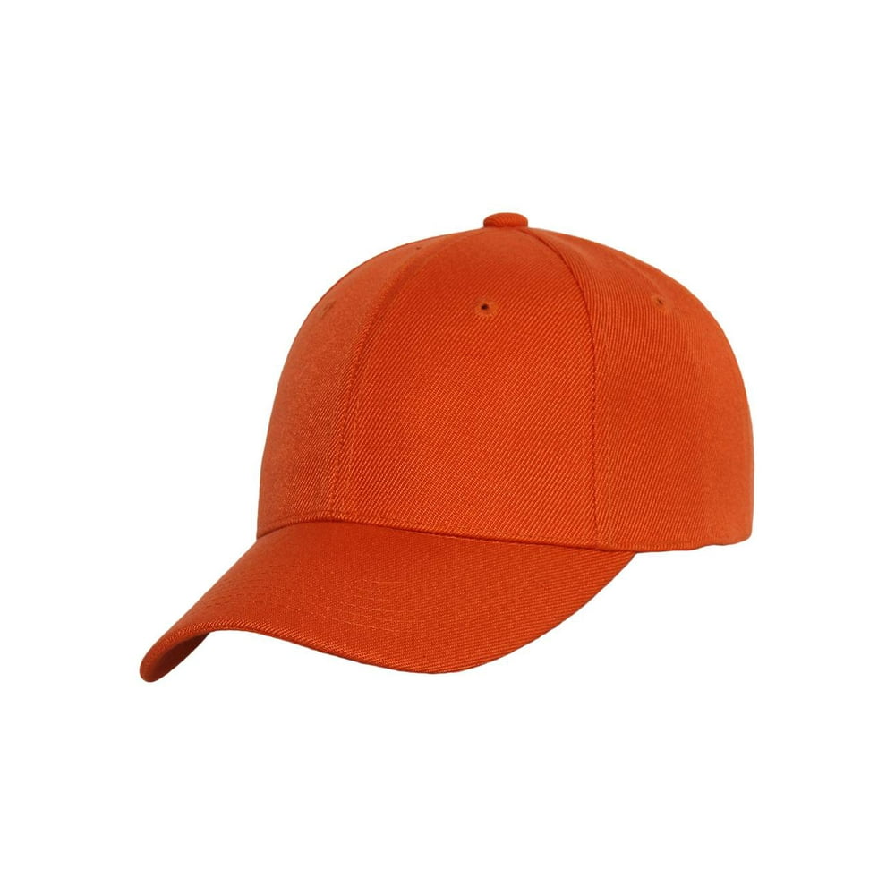 Two-Tone Low Profile Adjustable Baseball Cap, Orange - Walmart.com