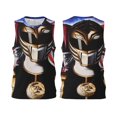 thumbnail image 1 of Power Rangers Maillot de Basketball, Chemises de Sport Réversibles en Mesh pour Hommes, S-4TG, 1 of 5