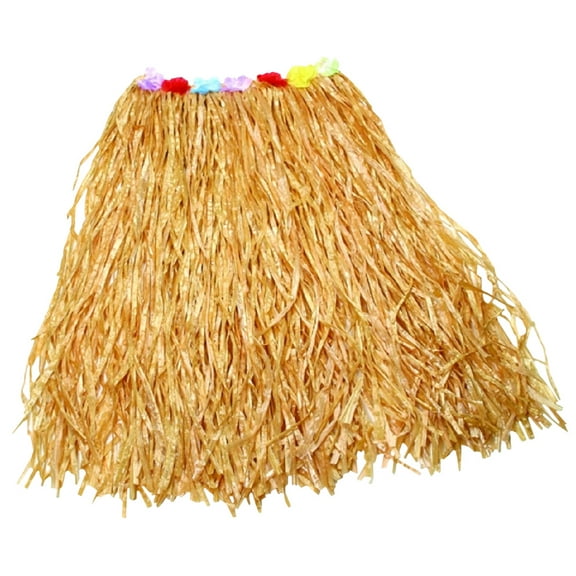 Hawaiian Tropical Natural Beach Theme Luau Hula Skirt Floral Adult Accessory Kit