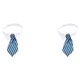 thumbnail image 2 of Corbata para mascotas Greeniant Collar decoración azul gris rayas L39.5cm 2Conjunto, 2 of 6