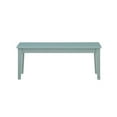 thumbnail image 2 of Pemberly Row Wood Colorado Rubberwood Dining Bench-Aspen Valley light Blue, 2 of 4