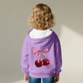 thumbnail image 4 of Ugoldhm Girls Hoodies Pullover Sweatshirts Fruit Bow Printed Shirts Fall Fashion Outerwear 3-13 Years, 4 of 5