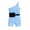 Light Blue, variant on WEIYLL Rompers for Girls 2025 Sleeveless Solid Ribbed Off Shoulder Belt Waist Bag Outfits Light Blue Baby Overalls for 2-3 Years