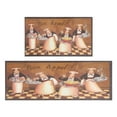 thumbnail image 1 of Coffee Vintage Chef Kitchen Pattern Kitchen Mats for Floor Set Of 2,Kitchen Rugs Mats with Dirty Resistance,washable,non Skid,kitchen Mats 17.7x24+17.7x48inch, 1 of 7