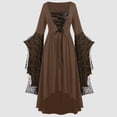 thumbnail image 2 of Gothic Clothes For Women Halloween Lace Skeleton Punk Dress Plus Size Retro Dress, 2 of 2