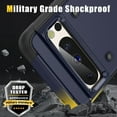 thumbnail image 5 of Decase Military-Grade for Google Pixel 8A Case,Heavy-Duty Drop Protection,Slim Hard Back Cover with Invisible Kickstand Rugged Shockproof Anti-Scratch Cover Case,Navy Blue, 5 of 7
