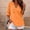 Orange, variant on BUIGTTKLOP Women's Beach Cover up Hoodies Sweatshirt Long Sleeve V Neck Hooded Shirt Top with Pockets