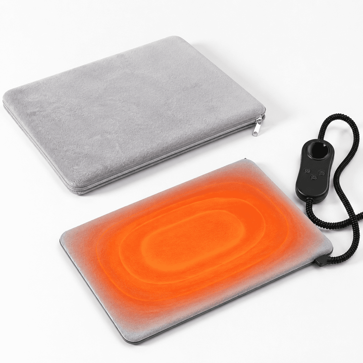 Pet Heating Pad with Timer 2 Washable Covers for Cats and Small Dogs