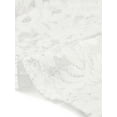 thumbnail image 5 of INSPIRE CHIC Boléro en Dentelle Florale pour Femme, Col à Revers, Manches Courtes, Élégant, Blanc, TG, 5 of 5