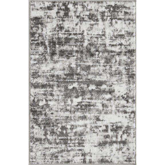 Loomaknoti Rhane Akason 2' x 3' Gray Abstract Indoor Accent Rug