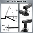 thumbnail image 3 of VIVO Clamp-on Low Profile Height Adjustable Heavy Duty Microphone Desk Mount, 3 of 8