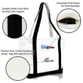 thumbnail image 4 of DALIX Women's Custom Monogrammed Names Premium Embroidered Tote Hand Bag Alicia, 4 of 6