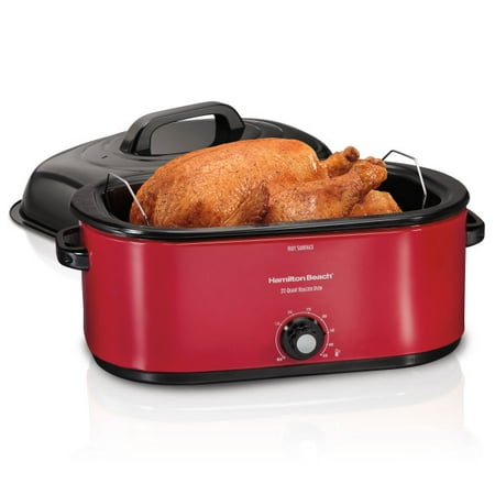 Hamilton Beach 28 lb Turkey Roaster Oven | Model# (Best Home Rotisserie Machine)