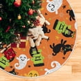 thumbnail image 3 of FMSHPON Halloween Monster Spooky Cats Xmas Christmas Tree Skirt Stand Mat for Holiday Party Decoration Indoor Outdoor 36 inches, 3 of 6