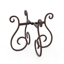 Adjustable Plant Stand Indoor Outdoor, Fits Medium Pots and Planters, Adjusts from 10-16 Inches, Mid Century Modern Metal Planter Holder, Vase Stand, Bowl Stand, Item Stand, Flower Pot Stand