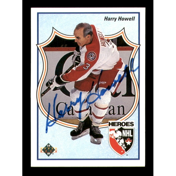 Harry Howell Autographed 1990-91 Upper Deck Card #511 New York Rangers SKU #251653