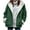 Blackish Green, variant on Breezora Women's Loose Fit Lapel Denim Jacket Button Down Warm Lined Coat for Winter Outerwear and Daily Use L Size Blackish Green