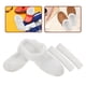 thumbnail image 2 of 1 juego de forros de felpa extraíbles para zapatos de invierno con banda protectora, pantuflas de algodón con forro grueso, suelas cálidas y acogedoras para zapatos y botas, color blanco, talla 38-39, 2 of 7