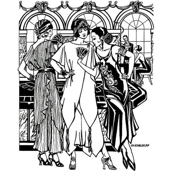 Folkwear 1920s Flapper Monte Carlo Dress Pullover Tunic Tops #264 Sewing Pattern (Pattern Only)