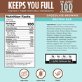 thumbnail image 5 of 100 Cal Snacks Chocolate Brownie Protein Bar — Vegan, Keto, Zero Added Sugar, High Fiber, 100 Calorie, Gut Healthy, Gluten Free Single-Serve Snack Bar, 5 of 9