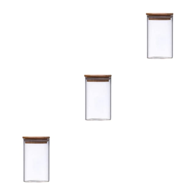 Toystoory Tarro De Cristal De Gran Capacidad Con Tapa Hermética - Para Almacenamiento En Seco Y Alimentos 6,5*12cm Type1 NO1