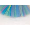 thumbnail image 3 of Zanarzt Girls Layered Rainbow Tutu Skirt Girls Rainbow Flower Tulle Skirt Toddler Tutu Girls Clothes Girls Skirt Tutu for Toddler Party Multicoloured Tulle Outfits Blue,One Size, 3 of 4