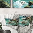 thumbnail image 2 of Designart "Dreamy Island Oasis" Tropical Throw Pillow - Traditional Pillow For Couch - Insert And Pillows Covers For Bedroom Decor, 2 of 5