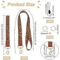 thumbnail image 2 of Lanyards for Keys Polyester Leopard Wristlet Strap and Neck Lanyards for Teacher Men and Women Detachable, 2 of 9