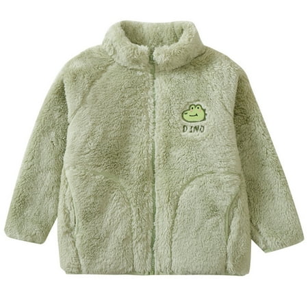 Teen Fleece Jacket Boys Long Sleeve Zip Up Outerwear Little Girl Jackets 11-12 Years