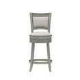 thumbnail image 3 of Hillsdale Furniture Lockefield Wood Counter Height Swivel Stool, Aged Gray, 3 of 14