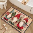 thumbnail image 3 of 1pc Three Gnomes with Christmas Absorbent Non-Slip Bathroom Thickened Flannel Rug Decor,Soft,Quick Drying,Suitable For Indoor/outdoor Use,Bathrooms,Bedrooms,Kitchens,Terrace,Laundry Rooms,16"x24", 3 of 9