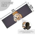 thumbnail image 5 of Yayeee Runner Rug for Bedroom 2'x6' Machine Washable Hallway Non Slip Mat, Yellow Halloween Dog, 5 of 8